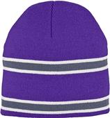 Augusta Sportswear Striped Knit Beanie Augusta Sportswear Striped Knit Beanie