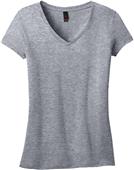 District Juniors Vintage Wash V-Neck Tee Shirts