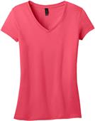 District Juniors Vintage Wash V-Neck Tee Shirts