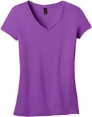 District Juniors Vintage Wash V-Neck Tee Shirts