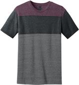 District Young Men's Tri-Blend Pieced Crewneck Tee