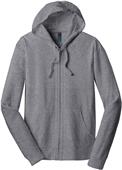 District Men's Lightweight Jersey Full-Zip Hoodie
