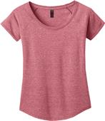 District Made Ladies Tri-Blend Scoop Tee Shirt