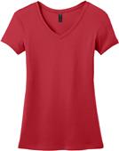 District Made Ladies Mini Rib V-Neck Tee Shirt