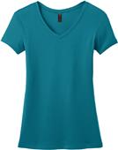 District Made Ladies Mini Rib V-Neck Tee Shirt