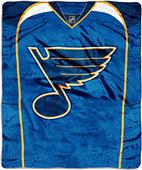 Northwest NHL Blues Raschel Jersey Plush Throw Northwest NHL Blues Raschel Jersey Plush Throw