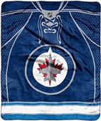 Northwest NHL Winnipeg Raschel Jersey Plush Throw Northwest NHL Winnipeg Raschel Jersey Plush Throw