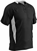 Clean-Up Two Button Placket Baseball Jersey Clean-Up Two Button Placket Baseball Jersey