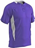 Clean-Up Two Button Placket Baseball Jersey Clean-Up Two Button Placket Baseball Jersey