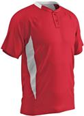 Clean-Up Two Button Placket Baseball Jersey Clean-Up Two Button Placket Baseball Jersey