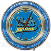 Holland UCLA Neon Logo Clock