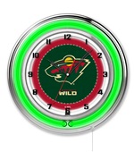 Holland NHL Minnesota Wild 19" Neon Logo Clock Holland NHL Minnesota Wild 19" Neon Logo Clock