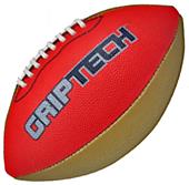 Red GripTech JR Football Stitched Deluxe Rubber