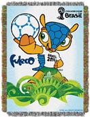 FIFA World Cup Brazil Mascot Tapestry Throw
