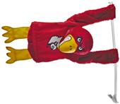 BSI NCAA Louisville Cardinals 3D Mascot Car Flag