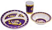 NCAA LSU Tigers Kid's 3 Pc. Dish Set NCAA LSU Tigers Kid's 3 Pc. Dish Set