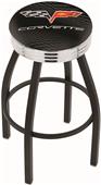 Corvette C6 Ribbed Black or Chrome Bar Stool Corvette C6 Ribbed Black or Chrome Bar Stool