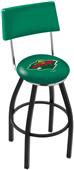 NHL Minnesota Wild Swivel Back Blk/Chrm Bar Stool NHL Minnesota Wild Swivel Back Blk/Chrm Bar Stool