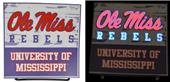 Illumasport Univ Mississippi Light Up Car Sticker