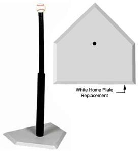 WHITE HOME PLATE REPLACEMENT