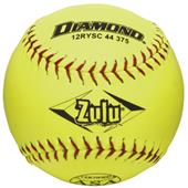 Diamond Zulu Red Stitch 12" ASA Synthetic Softball Diamond Zulu Red Stitch 12" ASA Synthetic Softball