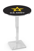 Holland United States Army Square Base Pub Table Holland United States Army Square Base Pub Table