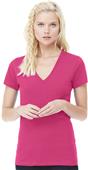 Bella+Canvas Womens Short Sleeve Deep V-Neck Tee Bella+Canvas Womens Short Sleeve Deep V-Neck Tee