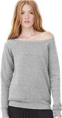 Bella+Canvas Womens Fleece Wide Neck Sweatshirt Bella+Canvas Womens Fleece Wide Neck Sweatshirt
