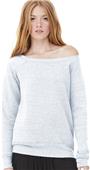 Bella+Canvas Womens Fleece Wide Neck Sweatshirt Bella+Canvas Womens Fleece Wide Neck Sweatshirt