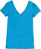 Bella Women Sheer Jersey V-Neck T-Shirt Top Bella Women Sheer Jersey V-Neck T-Shirt Top