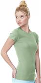 Bella+Canvas Women Sheer Mini Rib Short Sleeve Tee Bella+Canvas Women Sheer Mini Rib Short Sleeve Tee