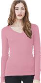 Bella+Canvas Sheer Mini Rib Long Sleeve V-Neck Tee Bella+Canvas Sheer Mini Rib Long Sleeve V-Neck Tee