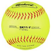 Markwort 11" Synthetic Yellow Leather Softballs Markwort 11" Synthetic Yellow Leather Softballs