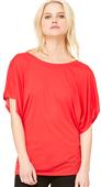 Bella+Canvas Womens Flowy Draped Sleeve Dolman Tee Bella+Canvas Womens Flowy Draped Sleeve Dolman Tee