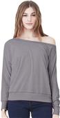 Bella+Canvas Flowy Long Sleeve Off Shoulder Tee Bella+Canvas Flowy Long Sleeve Off Shoulder Tee