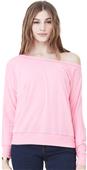 Bella+Canvas Flowy Long Sleeve Off Shoulder Tee Bella+Canvas Flowy Long Sleeve Off Shoulder Tee