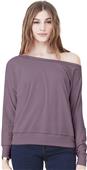 Bella+Canvas Flowy Long Sleeve Off Shoulder Tee Bella+Canvas Flowy Long Sleeve Off Shoulder Tee