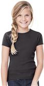 Bella+Canvas Girl's Baby Rib Short Sleeve Tee Bella+Canvas Girl's Baby Rib Short Sleeve Tee