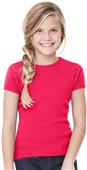 Bella+Canvas Girl's Baby Rib Short Sleeve Tee