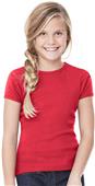 Bella+Canvas Girl's Baby Rib Short Sleeve Tee