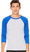 Bella+Canvas Unisex 3/4 Sleeve Baseball Tee Bella+Canvas Unisex 3/4 Sleeve Baseball Tee