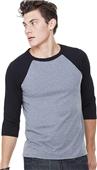Bella+Canvas Unisex 3/4 Sleeve Baseball Tee Bella+Canvas Unisex 3/4 Sleeve Baseball Tee