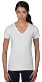 Anvil Women's Missy Fit Fashion V-Neck SS Tee Anvil Women's Missy Fit Fashion V-Neck SS Tee