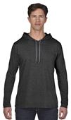 Anvil Adult Long Sleeve Unlined Hooded Tee Anvil Adult Long Sleeve Unlined Hooded Tee