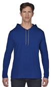 Anvil Adult Long Sleeve Unlined Hooded Tee Anvil Adult Long Sleeve Unlined Hooded Tee
