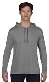 Anvil Adult Long Sleeve Unlined Hooded Tee Anvil Adult Long Sleeve Unlined Hooded Tee
