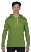 Anvil Adult Long Sleeve Unlined Hooded Tee Anvil Adult Long Sleeve Unlined Hooded Tee