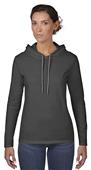 Anvil Women's Missy Fit Long Sleeve Hooded Tee Anvil Women's Missy Fit Long Sleeve Hooded Tee