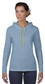 Anvil Women's Missy Fit Long Sleeve Hooded Tee Anvil Women's Missy Fit Long Sleeve Hooded Tee