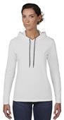 Anvil Women's Missy Fit Long Sleeve Hooded Tee Anvil Women's Missy Fit Long Sleeve Hooded Tee